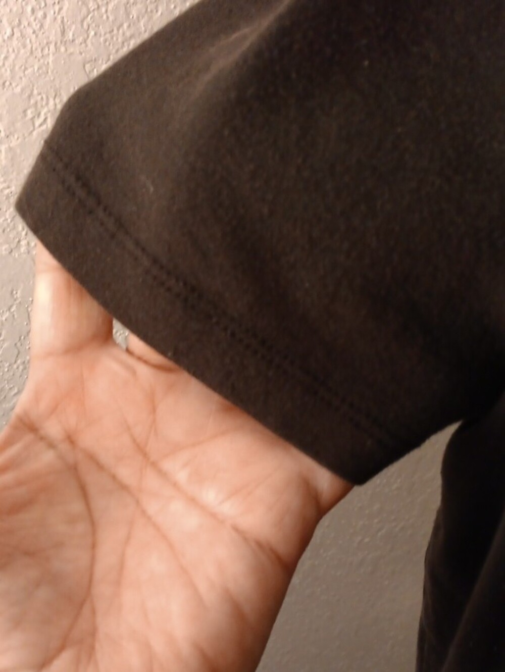 Michael Kors Black Tee with Gold Studded MK Emblem - Picture 5 of 10
